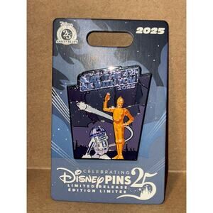 2025 Star Wars Day May the 4th Be With You R2-D2 C-3PO LR Pin IN HAND